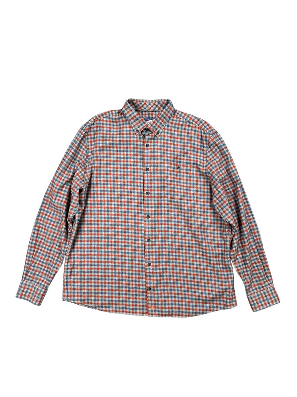 Johnnie-O Dickens Check Long Sleeve Flannel Sport Shirt Autumn — Size XL
